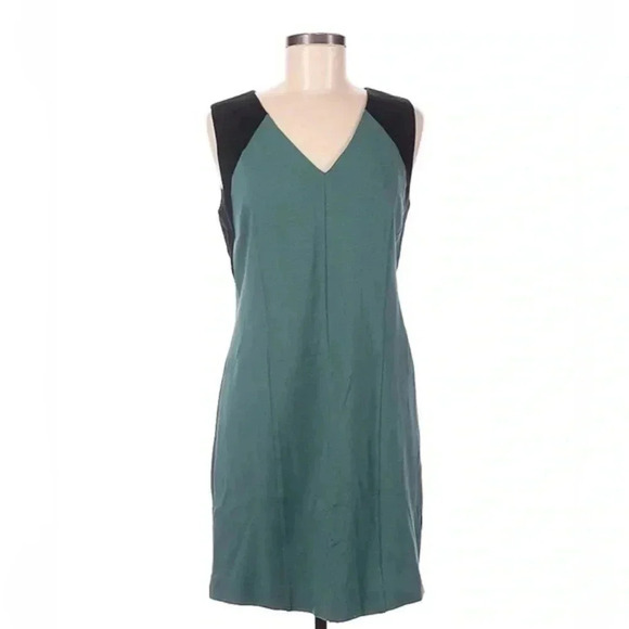 DKNY | Teal Sea Pine Sleeveless Cocktail Party Business Shift Dress Size 8 Med - Picture 1 of 2